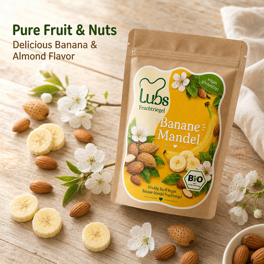 Lubs Bio& Vegan Fruchtriegel Banane & Mandel