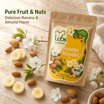 Lubs Bio& Vegan Fruchtriegel Banane & Mandel