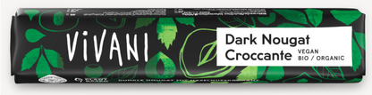 Vivani - Dark Nougat Croccante Schokoriegel  35g