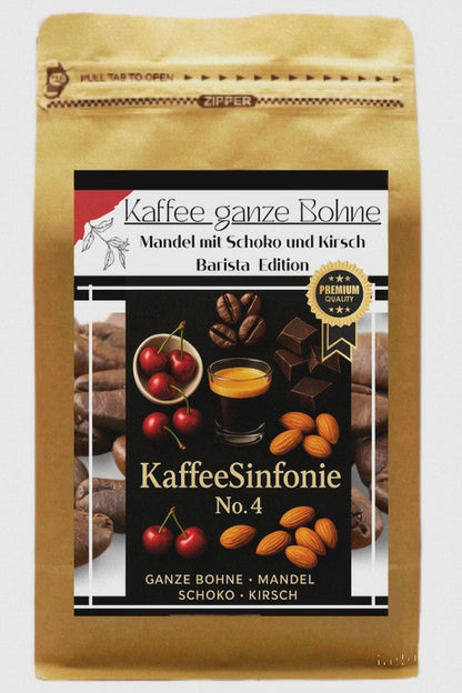 Kaffee ganze Bohne - Mandel mit Schoko und Kirschen 250g