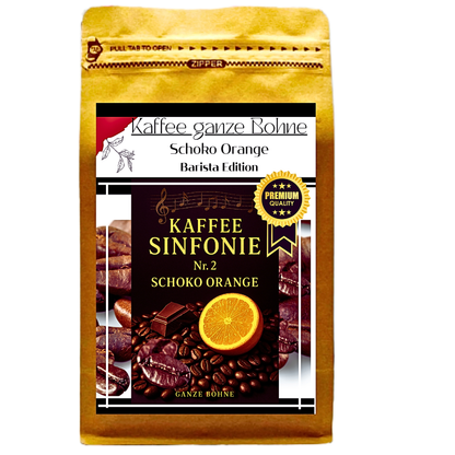 Kaffee ganze Bohne - Schoko Orange 250g