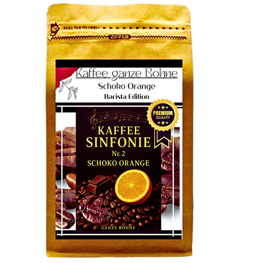 Kaffee ganze Bohne - Schoko Orange 250g