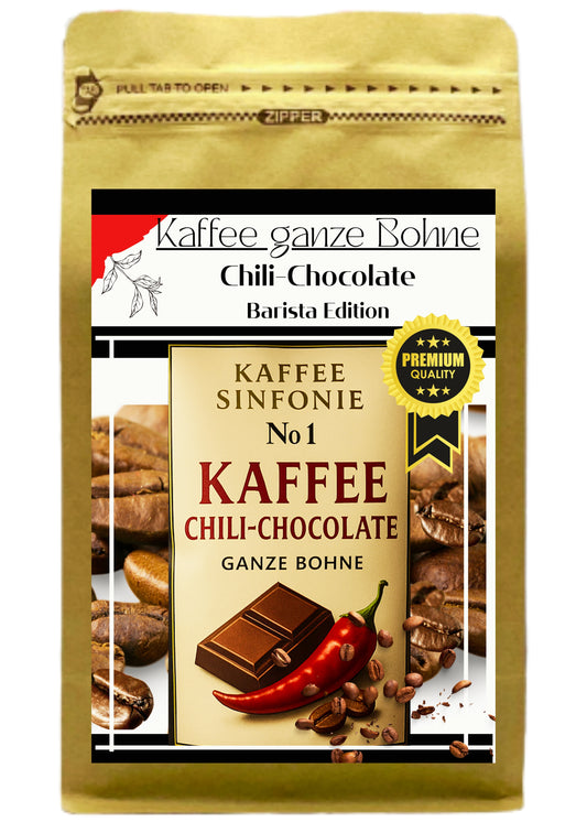 Kaffee ganze Bohne - Chili Chokolade 250g
